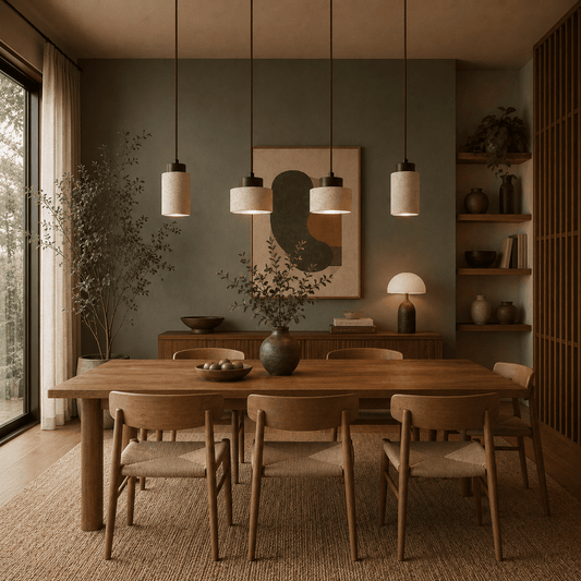 Ren Clear Travertine Pendant Light