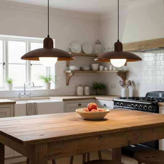 Kairo Walnut Pendant Light