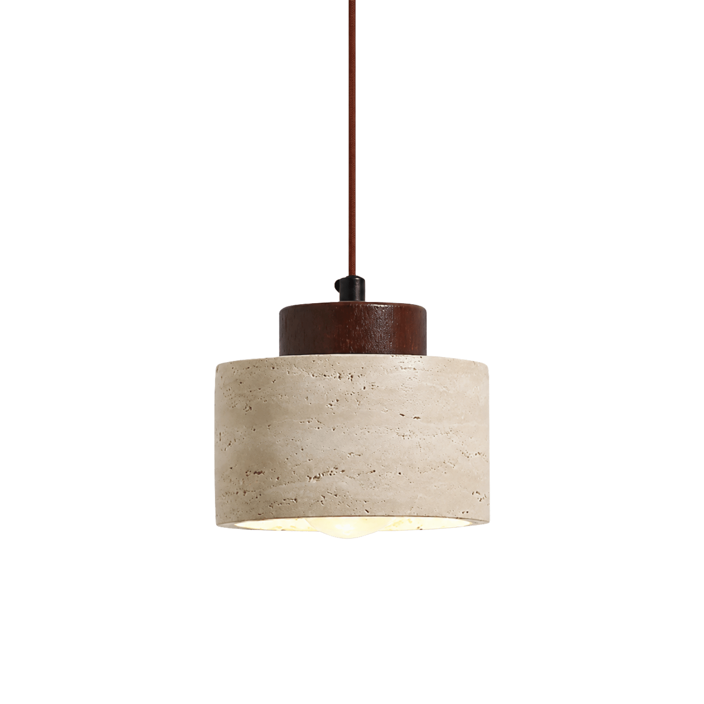 Ren Clear Travertine Pendant Light