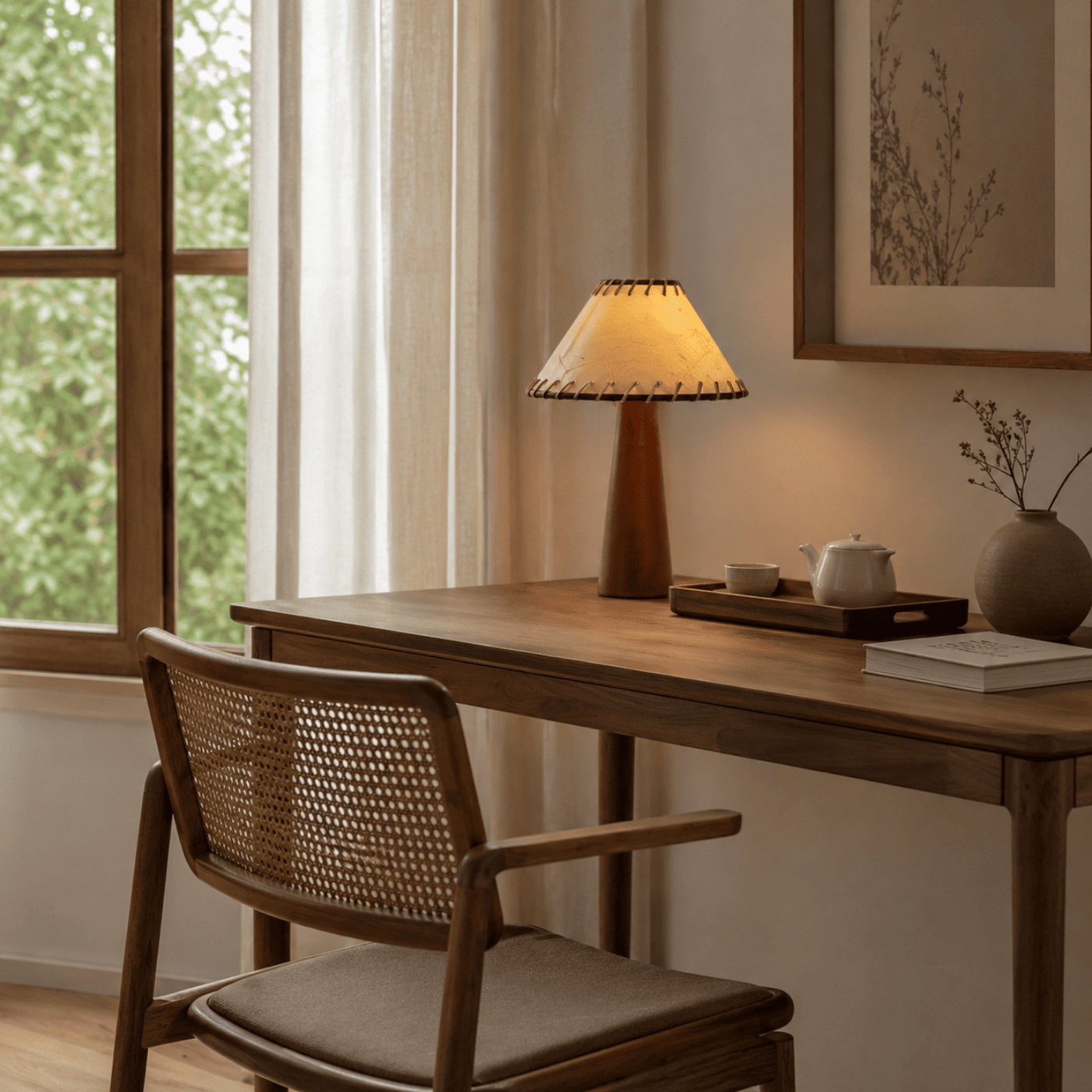 Kairo Walnut Table Lamp
