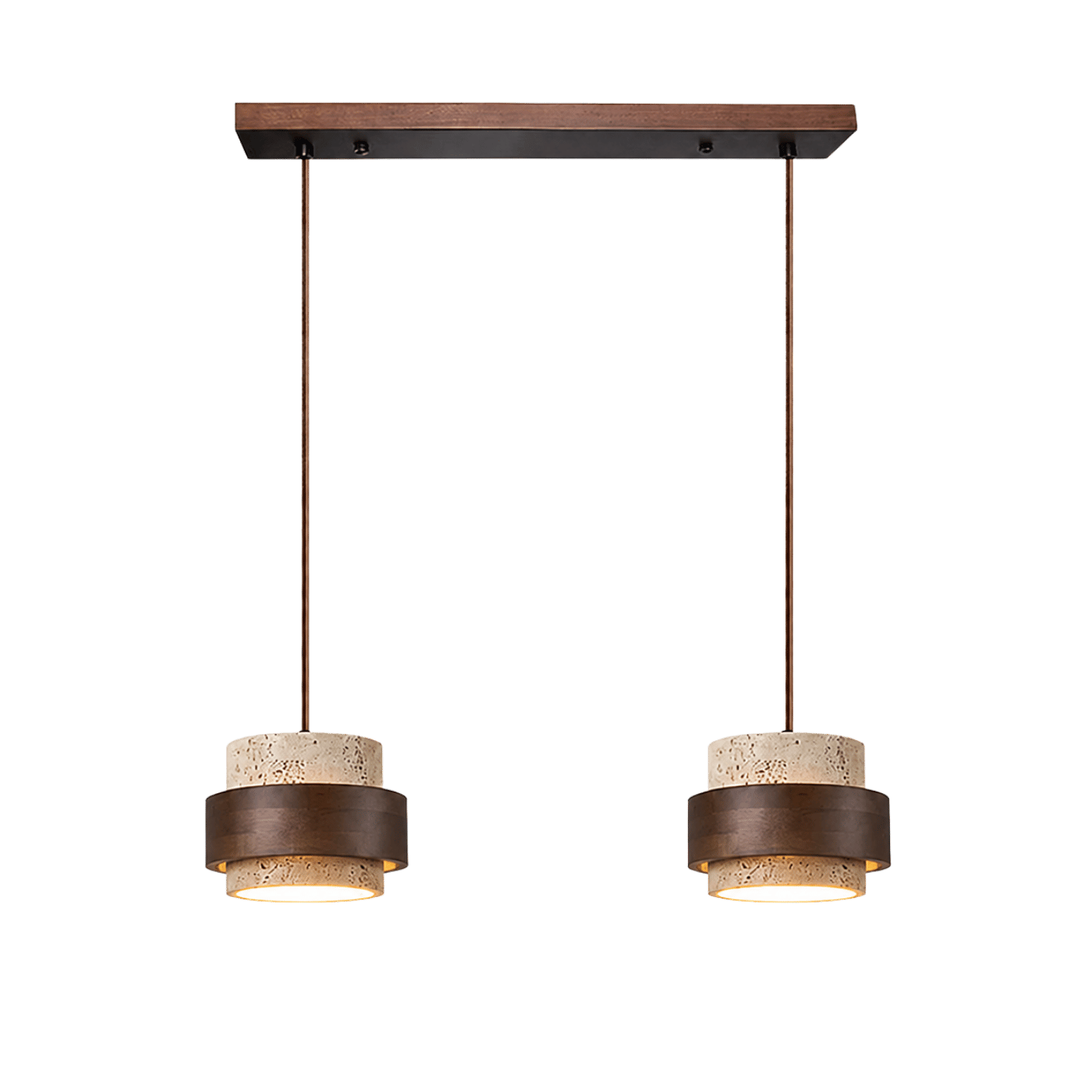 Ren Halo Travertine Pendant Light
