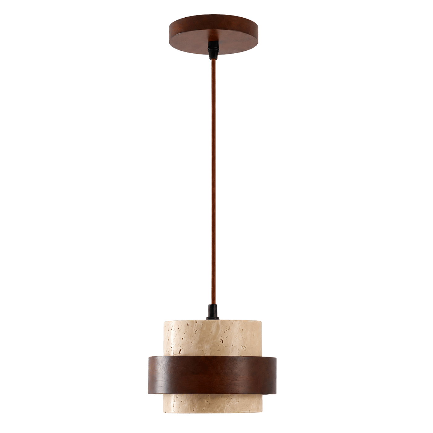 Ren Halo Travertine Pendant Light