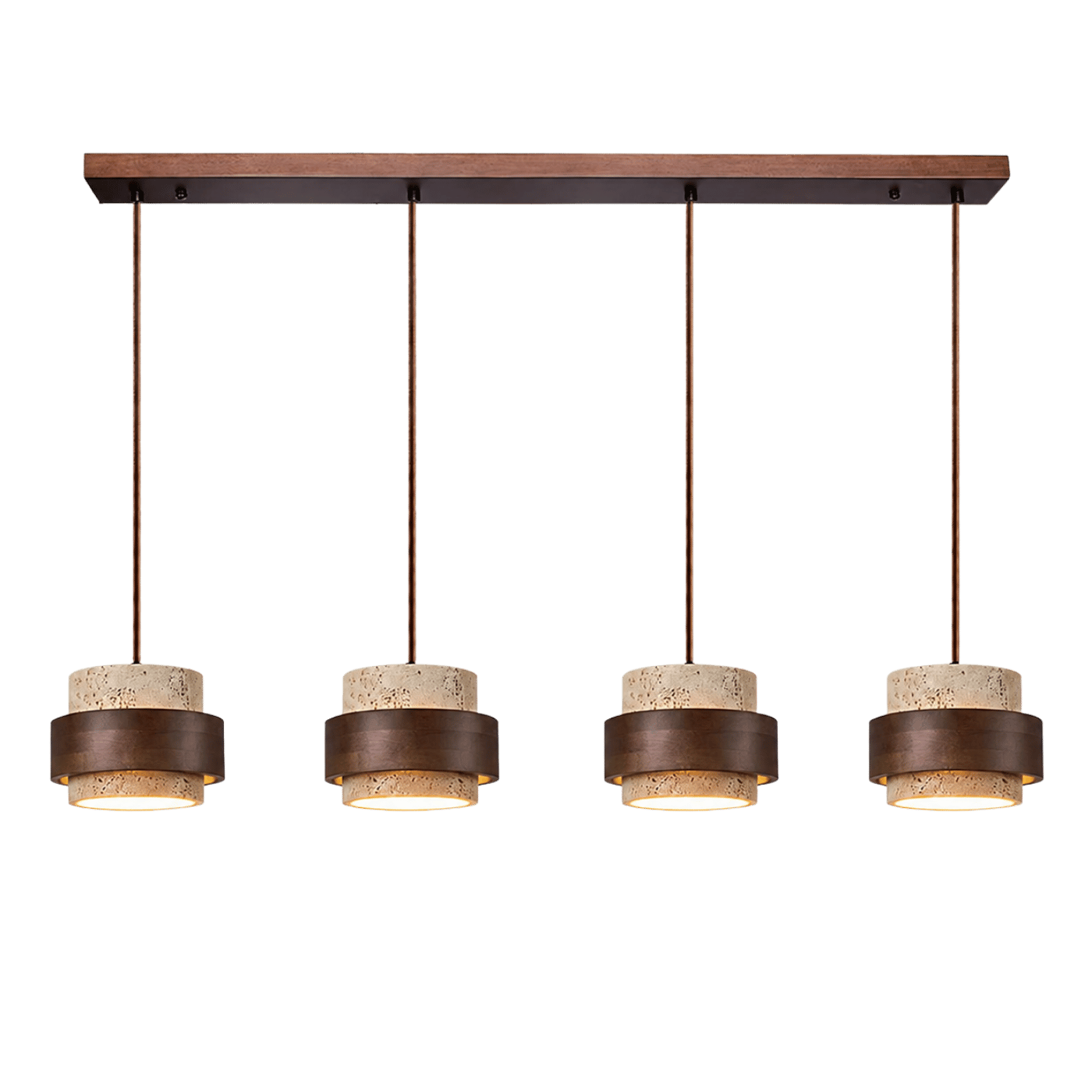 Ren Halo Travertine Pendant Light