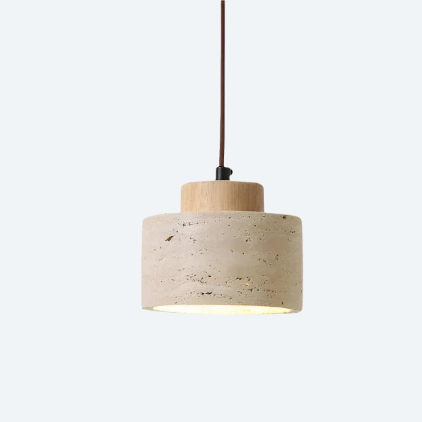 Ren Clear Travertine Pendant Light