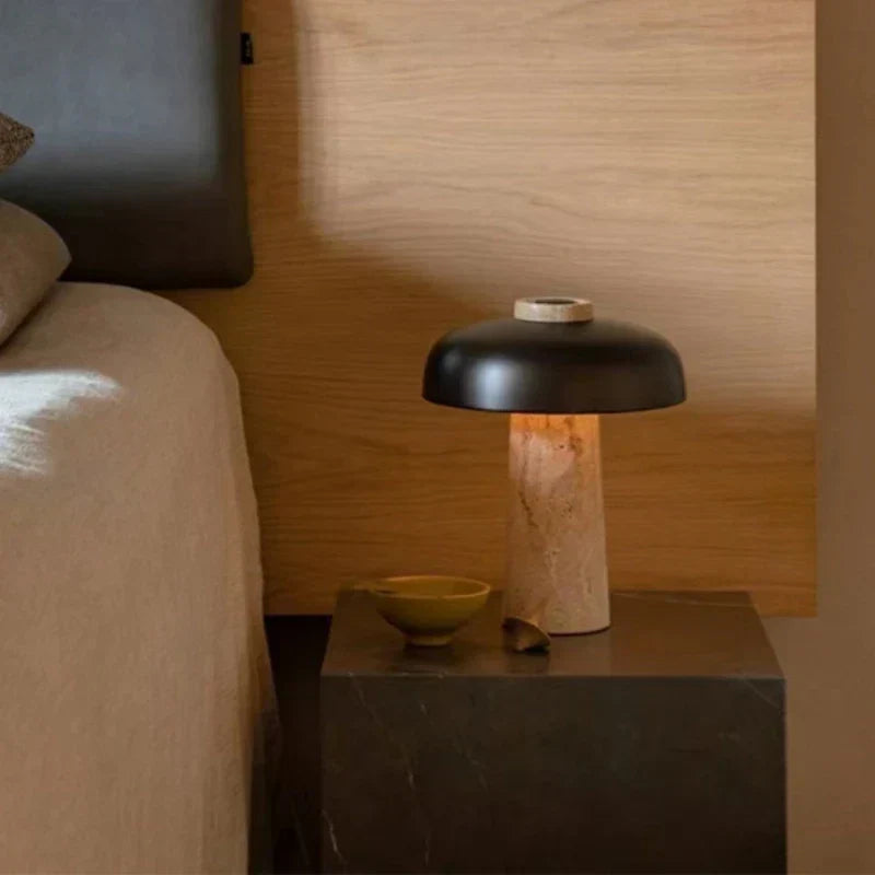 Ren Dusk Travertine Table Lamp