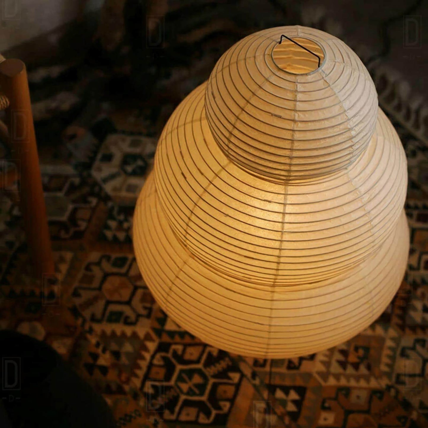 Akari Snowman Paper Table Lamp