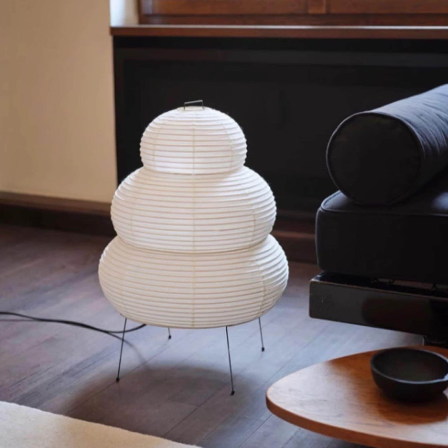 Akari Snowman Paper Table Lamp