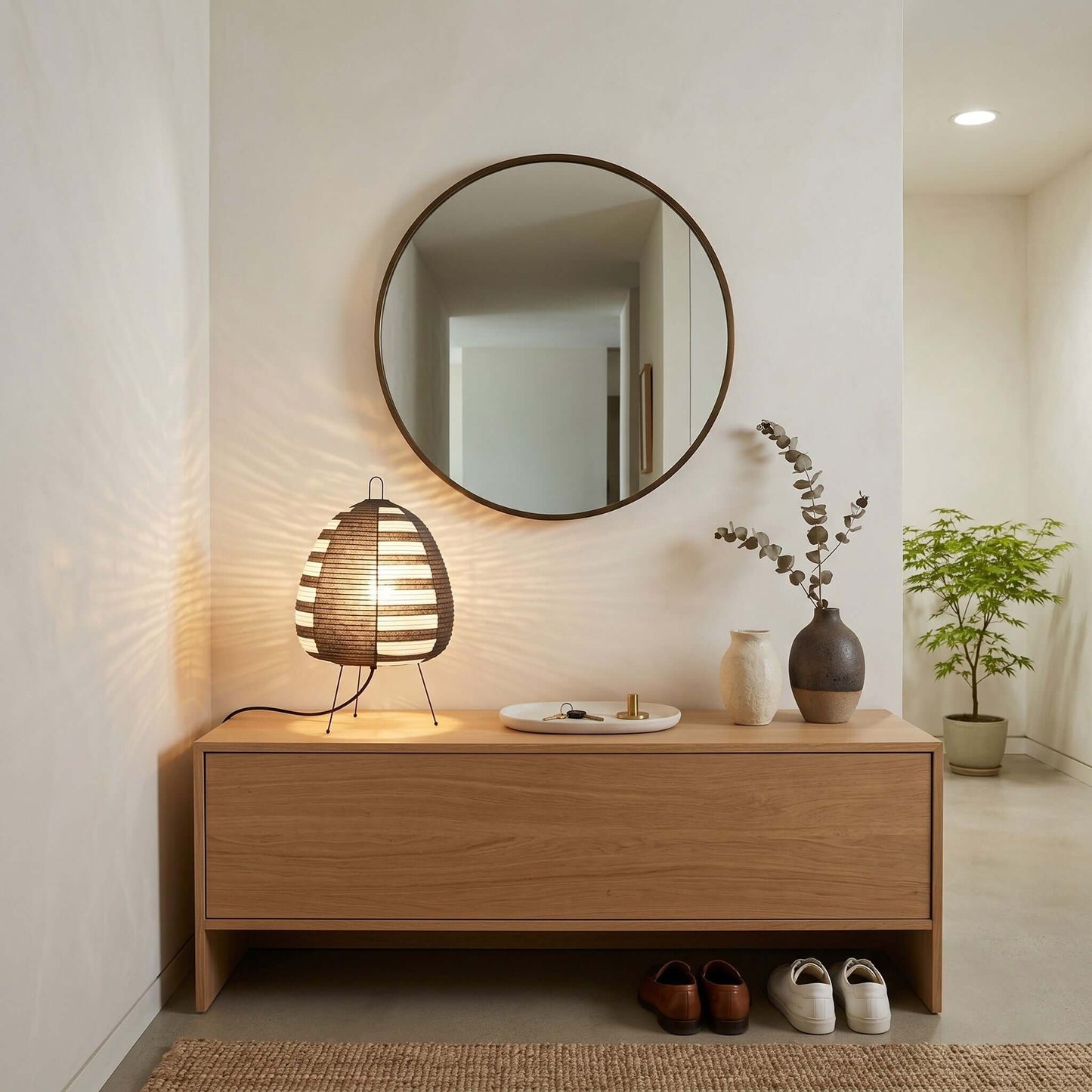 Akari Spherical Paper Table Lamp