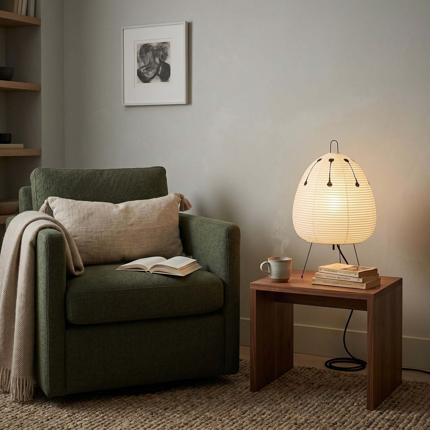 Akari Spherical Paper Table Lamp