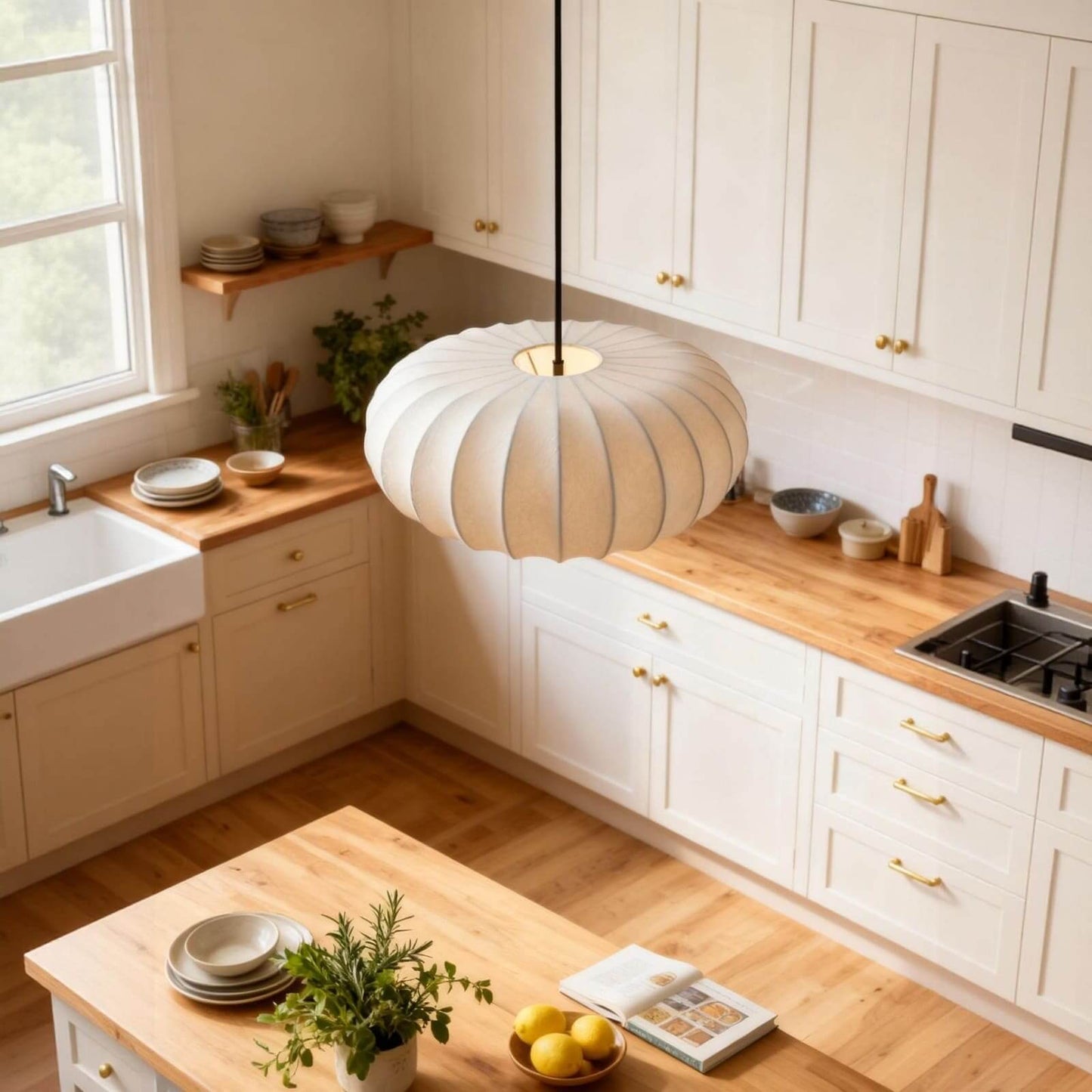 Akari Halo Paper Pendant Light
