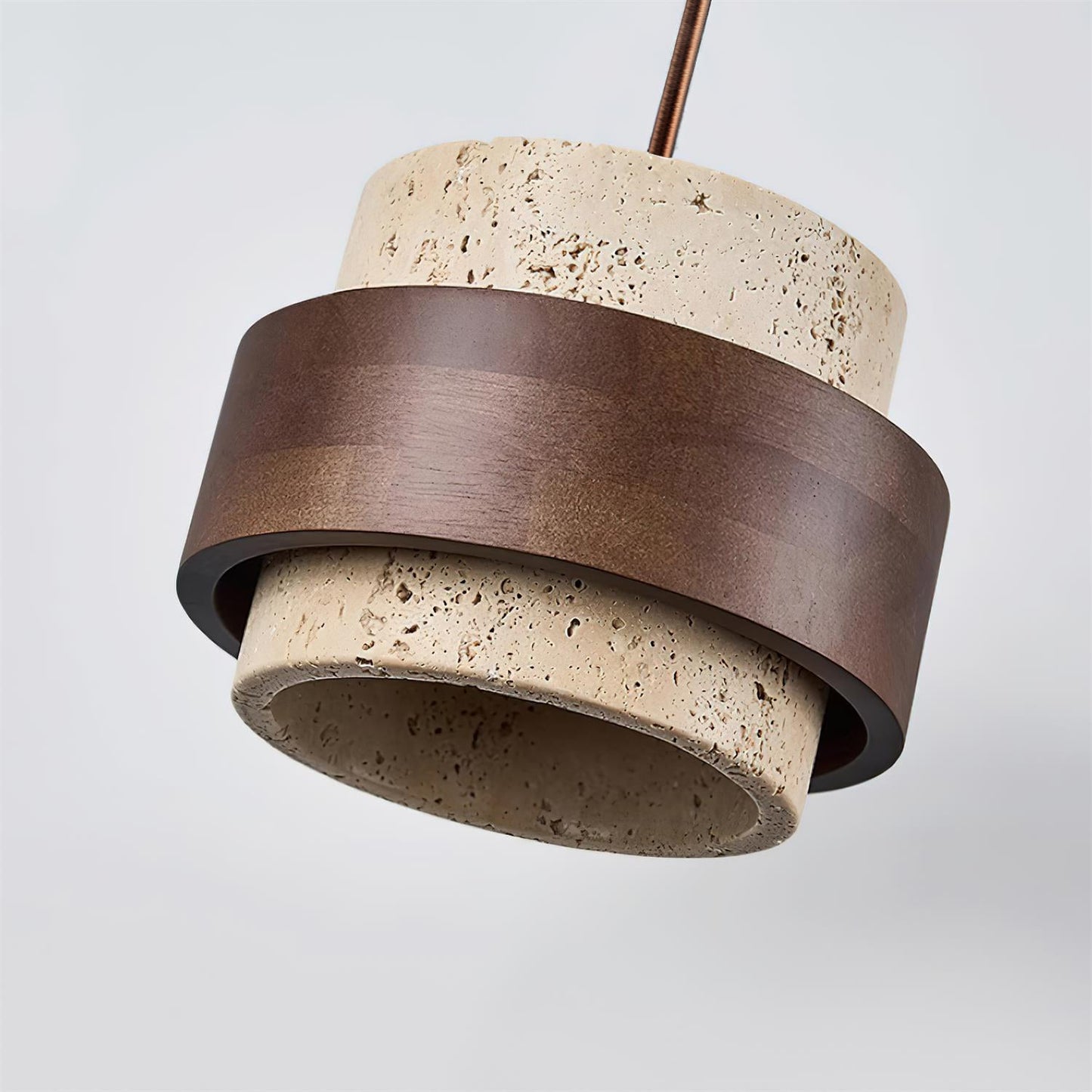 Ren Halo Travertine Pendant Light
