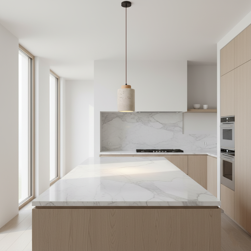 Ren Clear Travertine Pendant Light