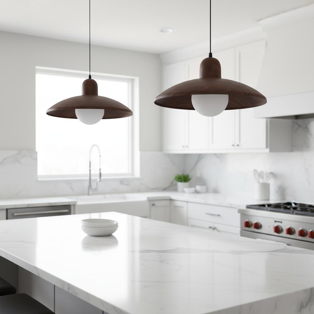 Kairo Walnut Pendant Light