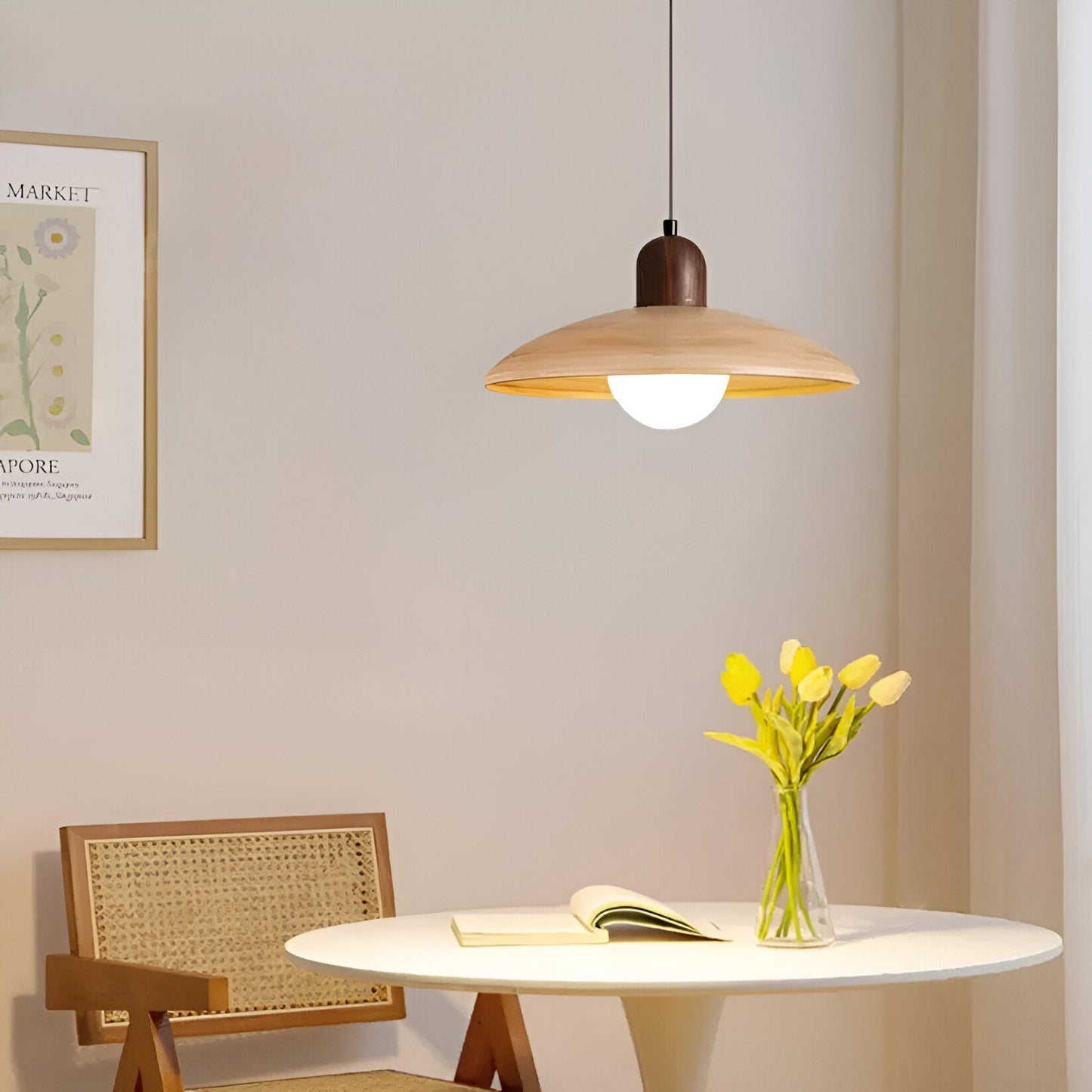 Kairo Walnut Pendant Light