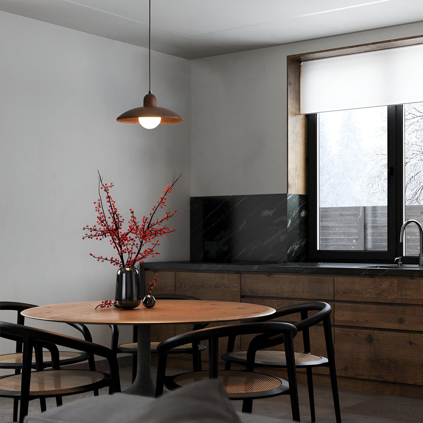 Kairo Walnut Pendant Light