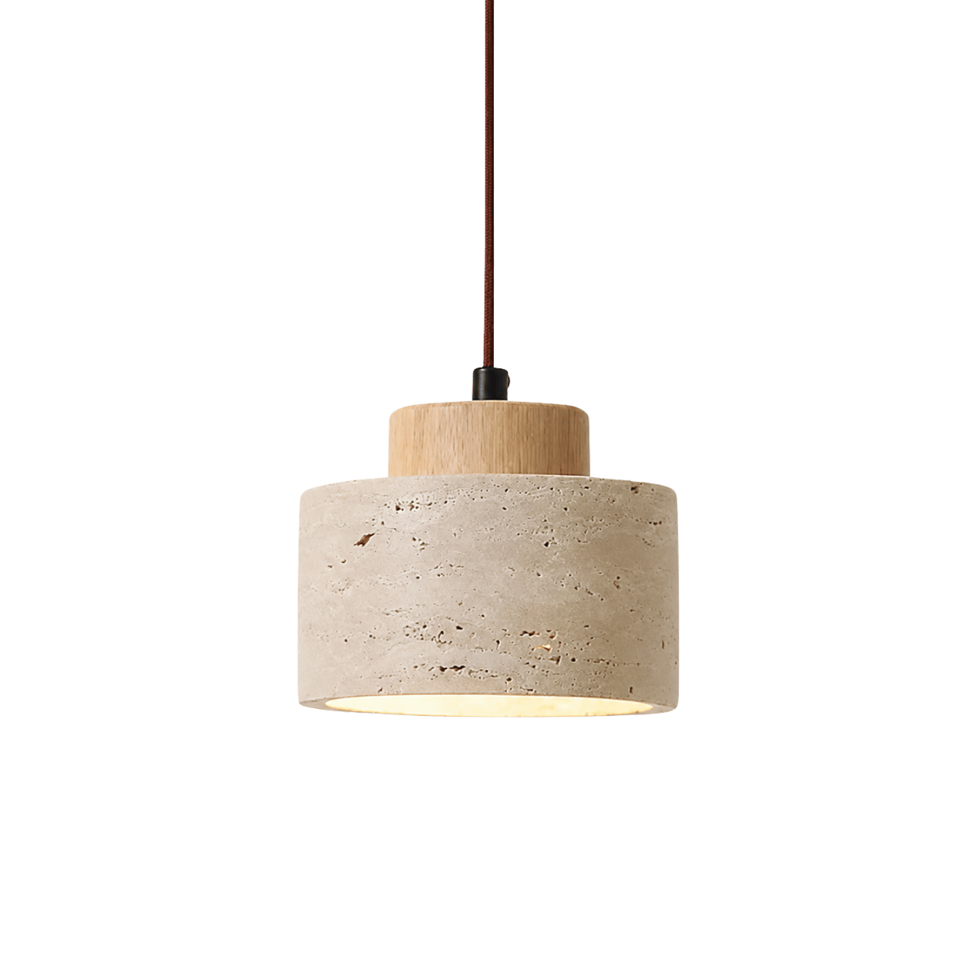 Ren Clear Travertine Pendant Light