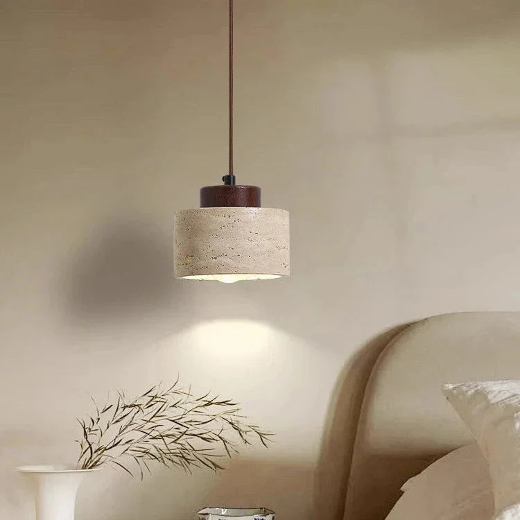 Ren Clear Travertine Pendant Light