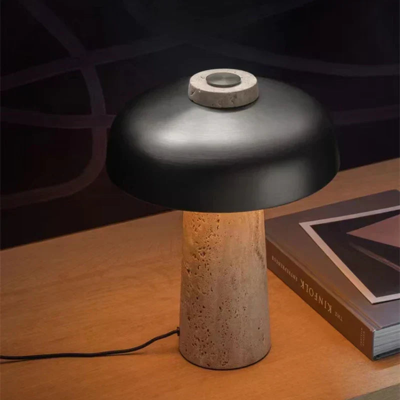 Ren Dusk Travertine Table Lamp
