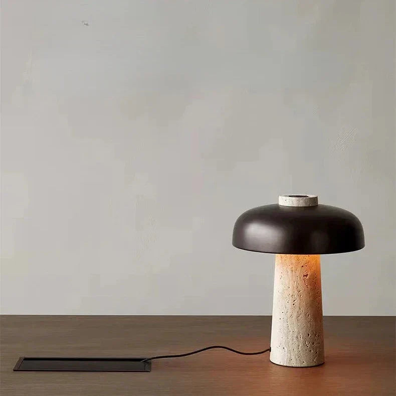 Ren Dusk Travertine Table Lamp