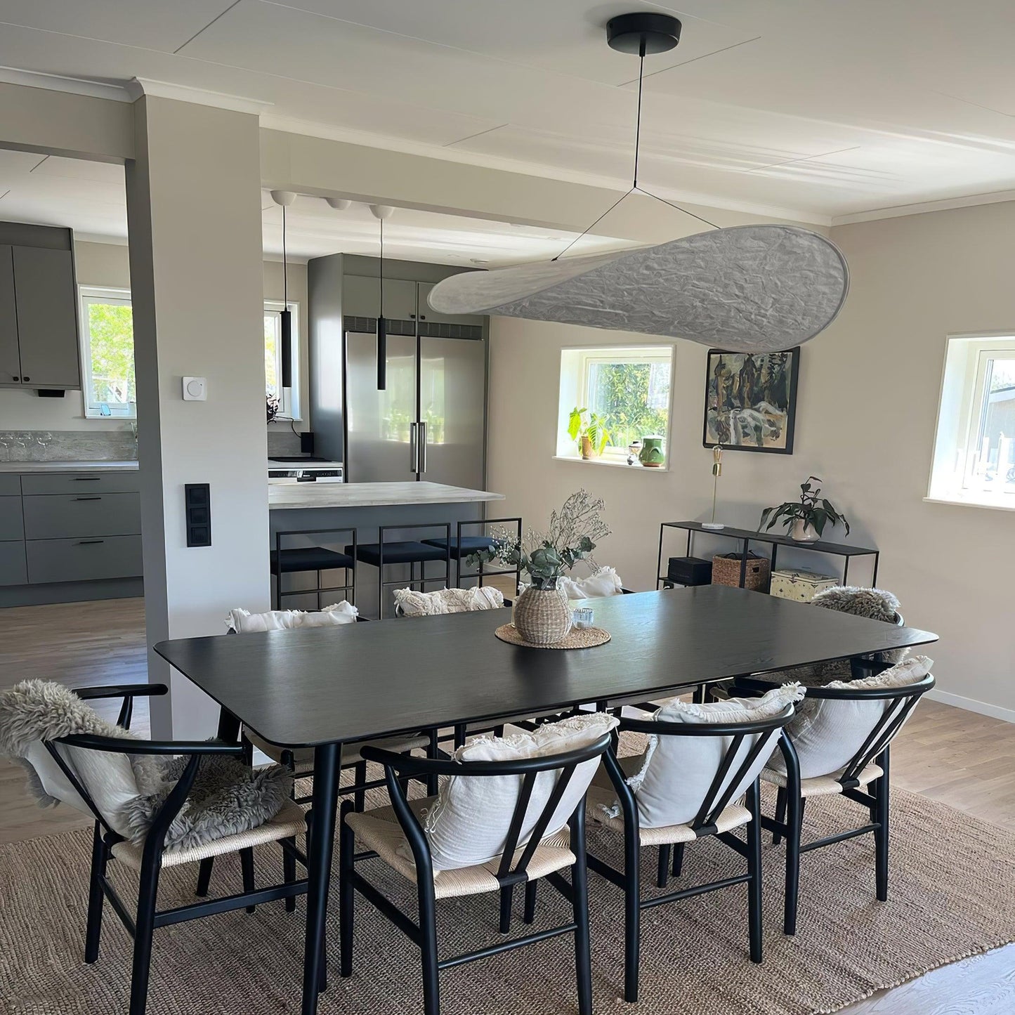 Hikari Flow Tyvek Pendant Light