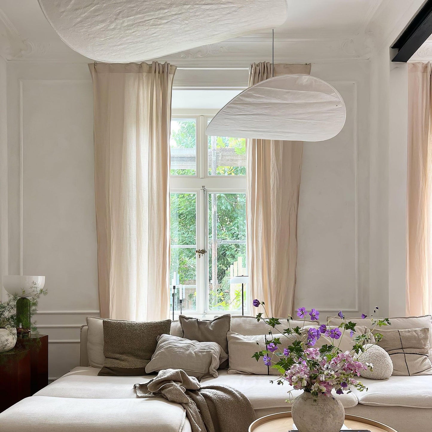 Hikari Flow Tyvek Pendant Light