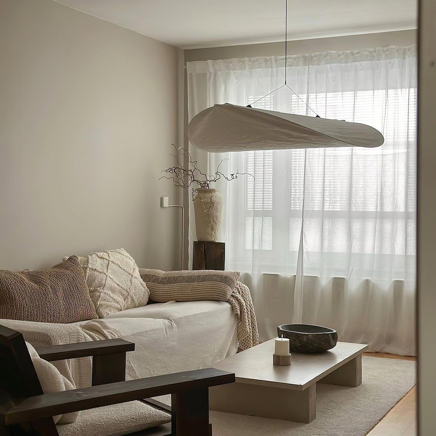 Hikari Flow Tyvek Pendant Light