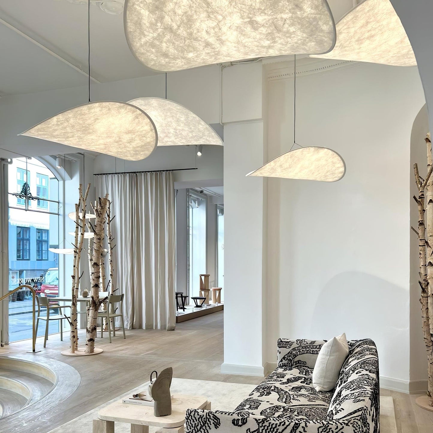 Hikari Flow Tyvek Pendant Light