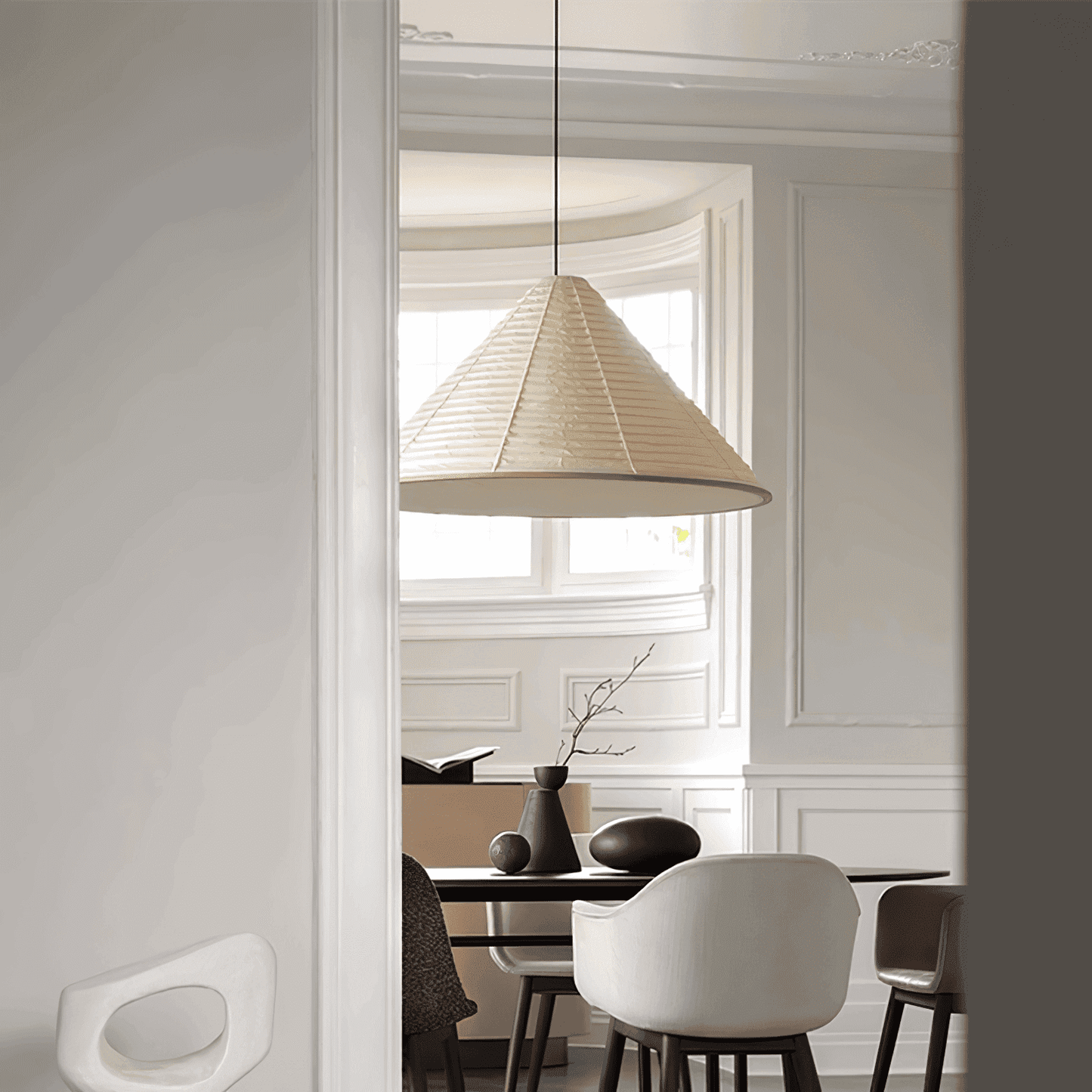 Akari Hat Paper Pendant Light