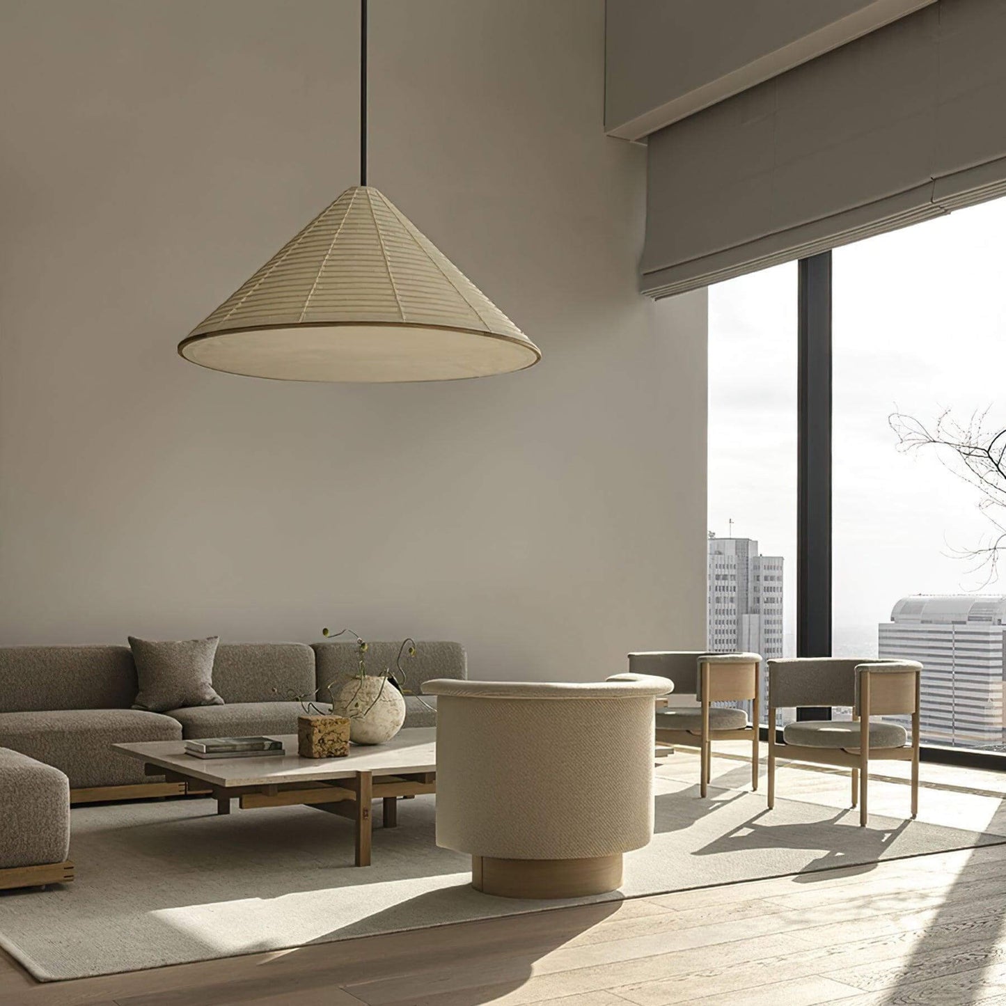 Akari Hat Paper Pendant Light