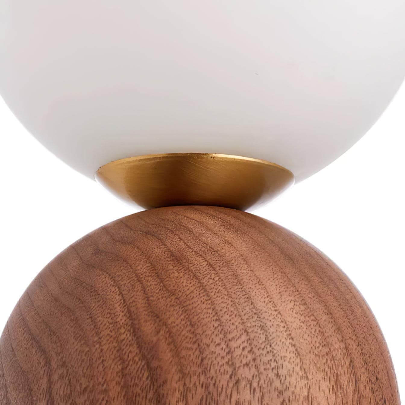 Kairo Wood Spheric Table Lamp