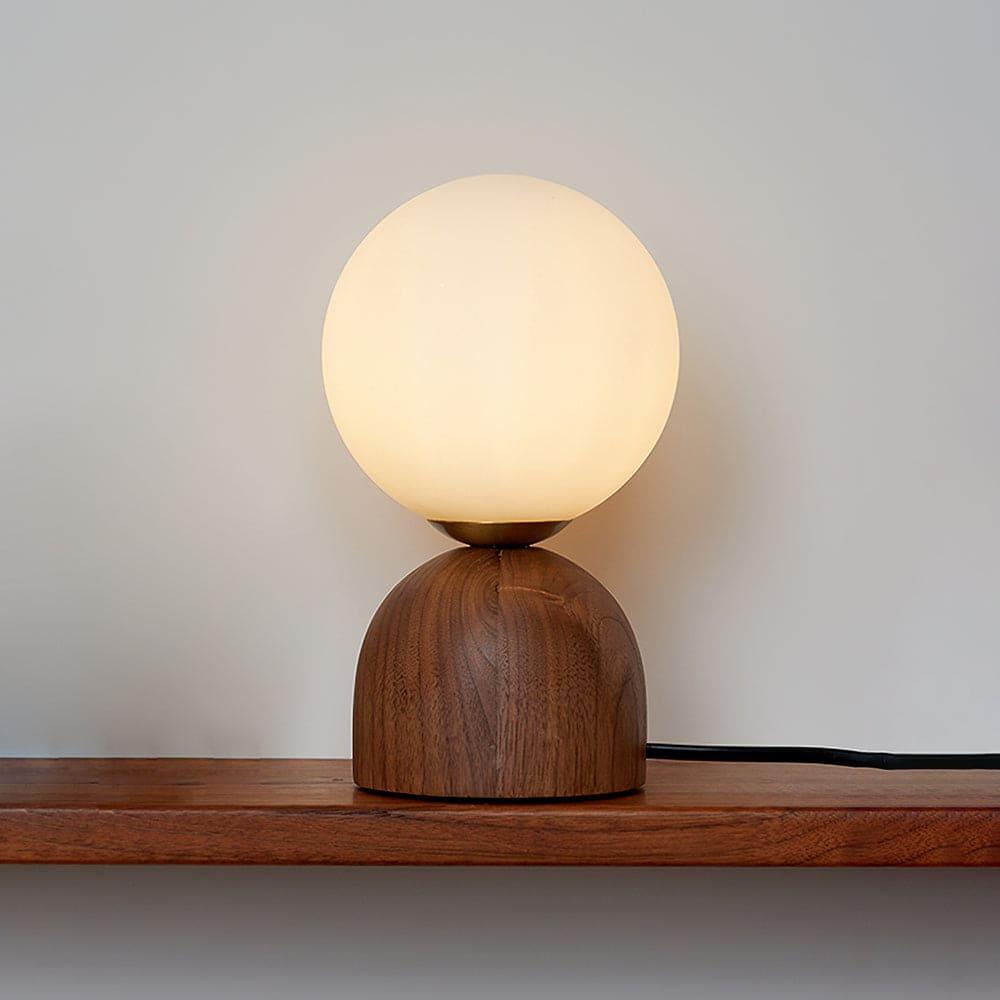 Kairo Wood Spheric Table Lamp