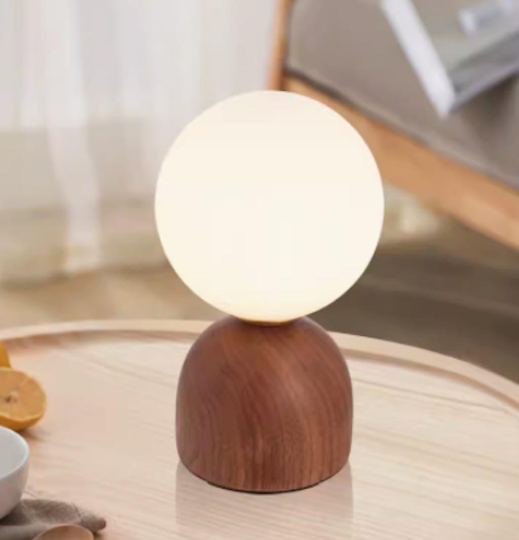 Kairo Wood Spheric Table Lamp