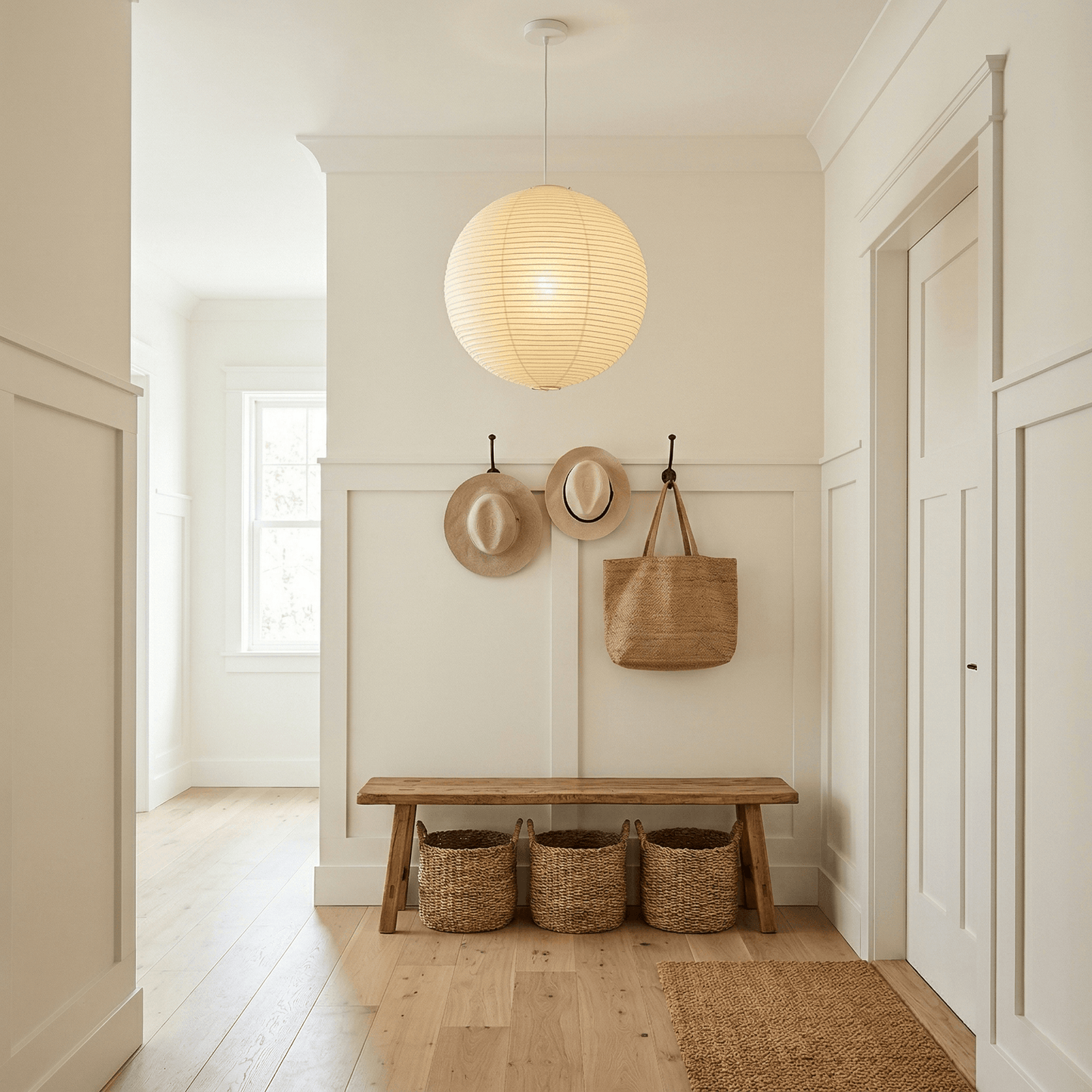 Akari Spherical Paper Pendant Light