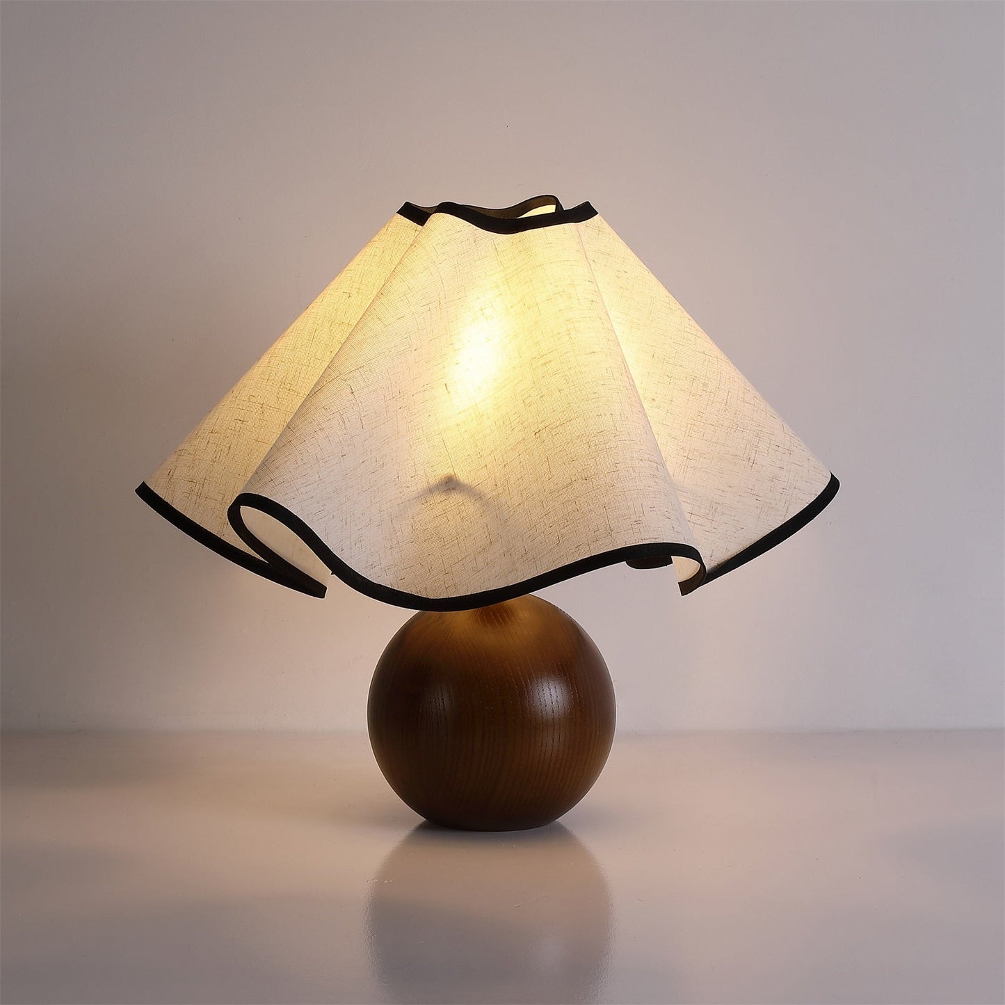 Kairo Lotus Wood Table Lamp