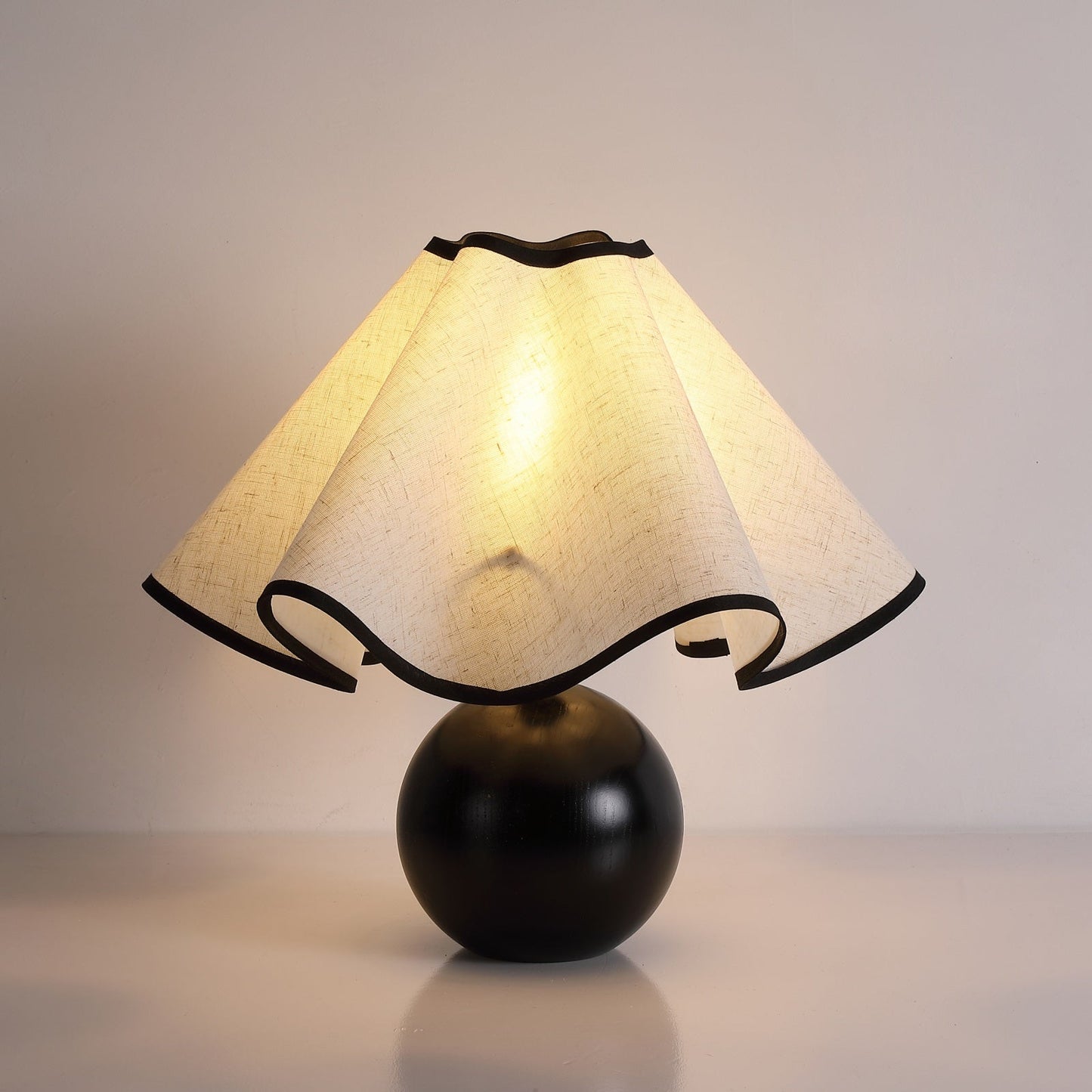 Kairo Lotus Wood Table Lamp