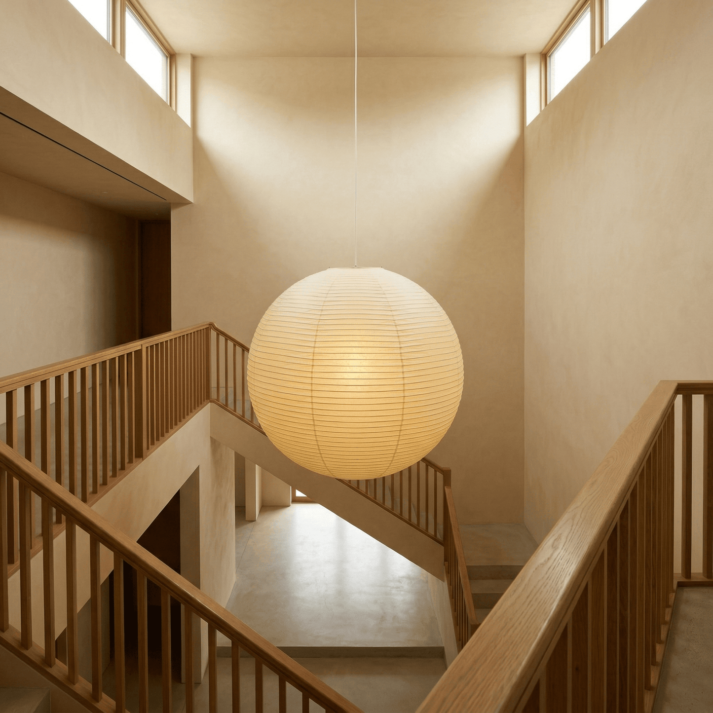 Akari Spherical Paper Pendant Light